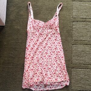 Floral Pink Women's Mini Dress
